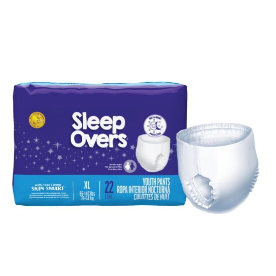 Unisex Youth Absorbent Underwear Cuties® Sleep Overs® Pull On with Tear Away Seams X-Large Disposable Heavy Absorbency 811511 - SLP05303 811511 – SLP05303
