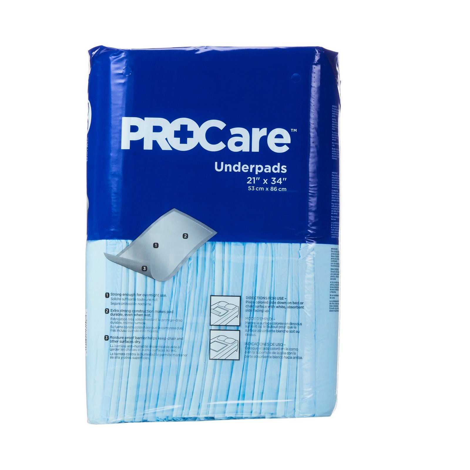Underpad ProCare™ 21 X 34 Inch Disposable Fluff Light Absorbency 823750 - CRF-150 823750 – CRF-150 - Image 5
