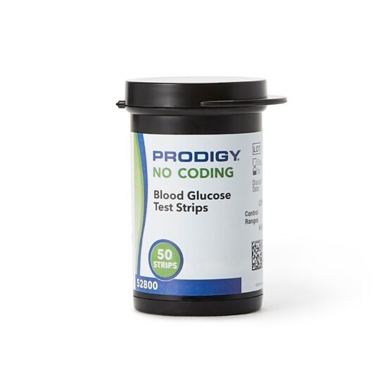 Blood Glucose Test Strips Prodigy® 50 Strips per Box No Coding Required For All Prodigy® Meters 843244 - 052800 843244 – 052800