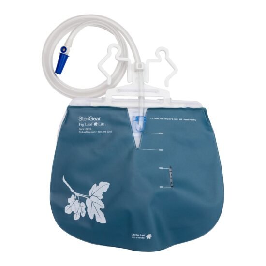 Urinary Drain Bag Fig Leaf™ Lite Anti-Reflux Valve Sterile 2000 mL Vinyl 844525 - 10273 844525 – 10273