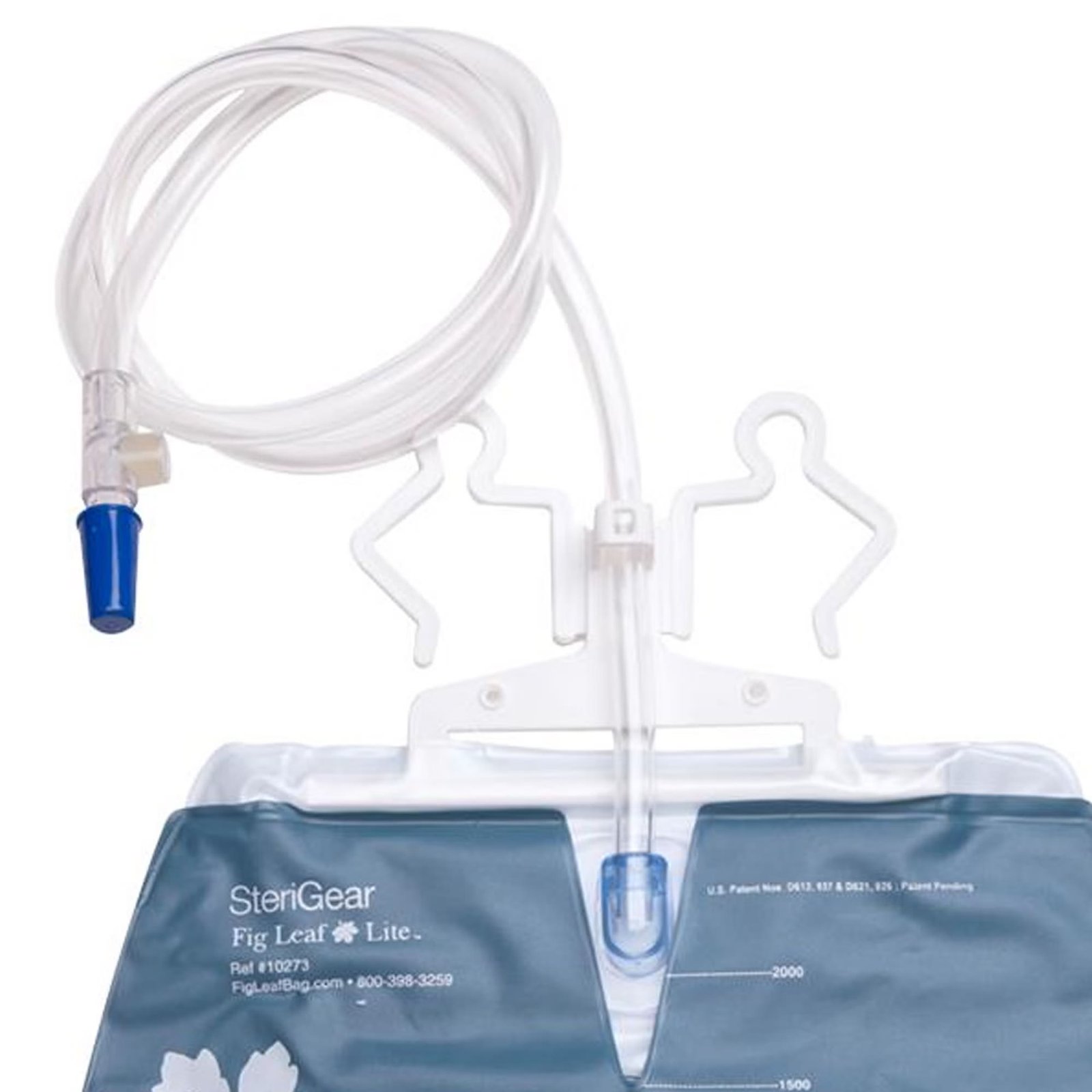 Urinary Drain Bag Fig Leaf™ Lite Anti-Reflux Valve Sterile 2000 mL Vinyl 844525 - 10273 844525 – 10273 - Image 3