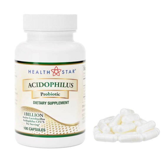 Probiotic Dietary Supplement Health Star 100 per Bottle Capsule 852556 – 866-01