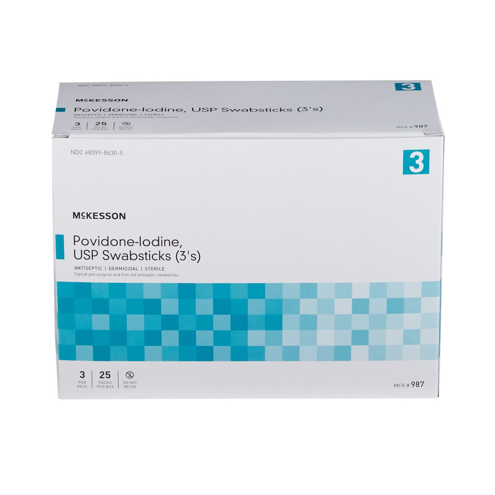 Impregnated Swabstick McKesson 10% Strength Povidone-Iodine Individual Packet Sterile 854753 - 987 854753 – 987 - Image 4