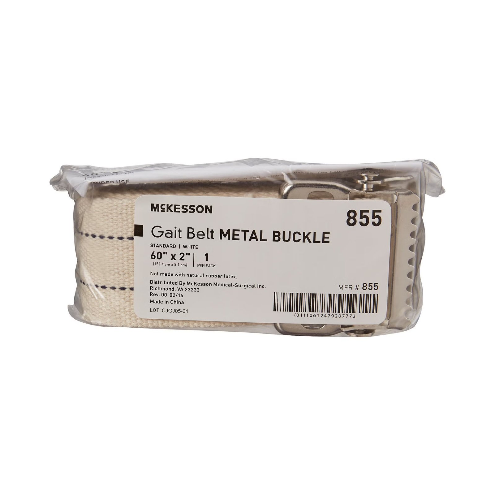 Gait Belt McKesson 60 Inch Length White 864676 - 855 864676 – 855 - Image 3