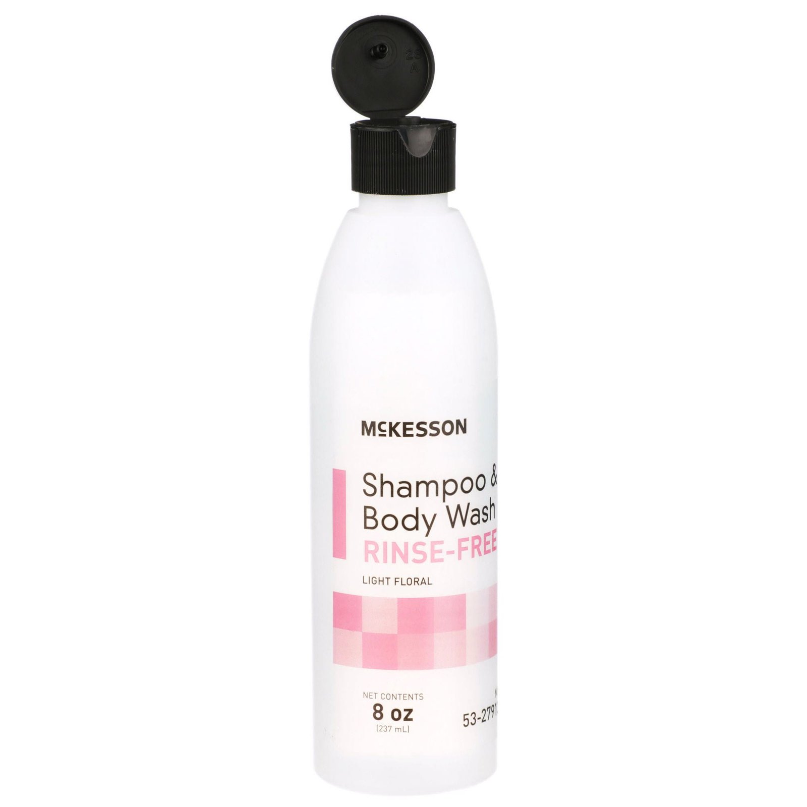 Rinse-Free Shampoo and Body Wash McKesson 8 oz. Flip Top Bottle Light Floral Scent 877023 - 53-27913-8 877023 – 53-27913-8 - Image 3