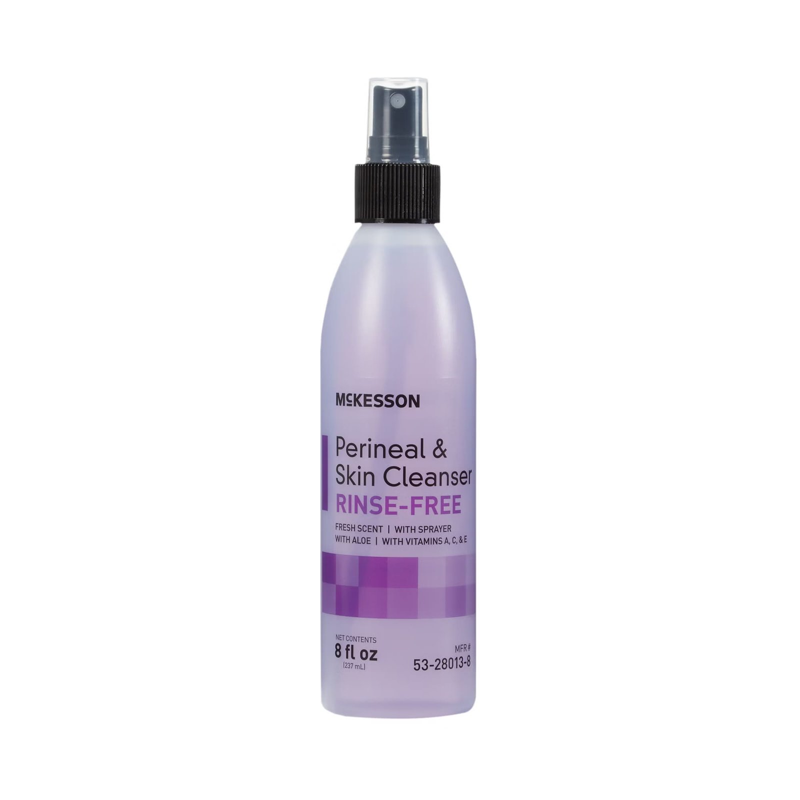Rinse-Free Perineal Wash McKesson Liquid 8 oz. Pump Bottle Fresh Scent 877029 - 53-28013-8 877029 – 53-28013-8