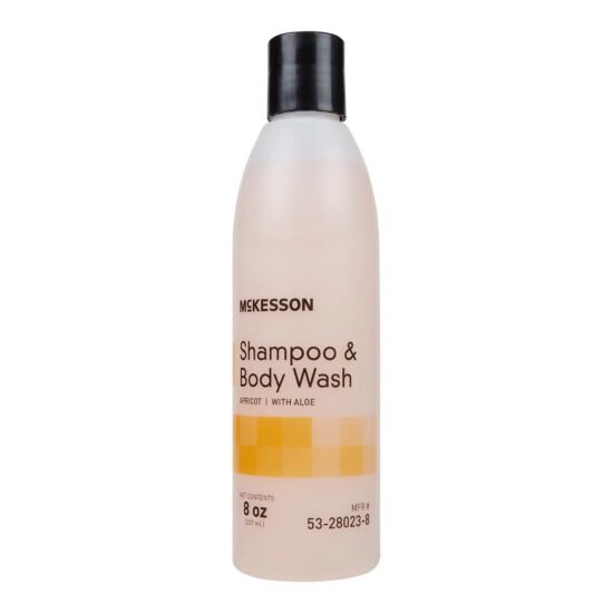 Shampoo and Body Wash McKesson 8 oz. Flip Top Bottle Apricot Scent 877031 - 53-28023-8 877031 – 53-28023-8