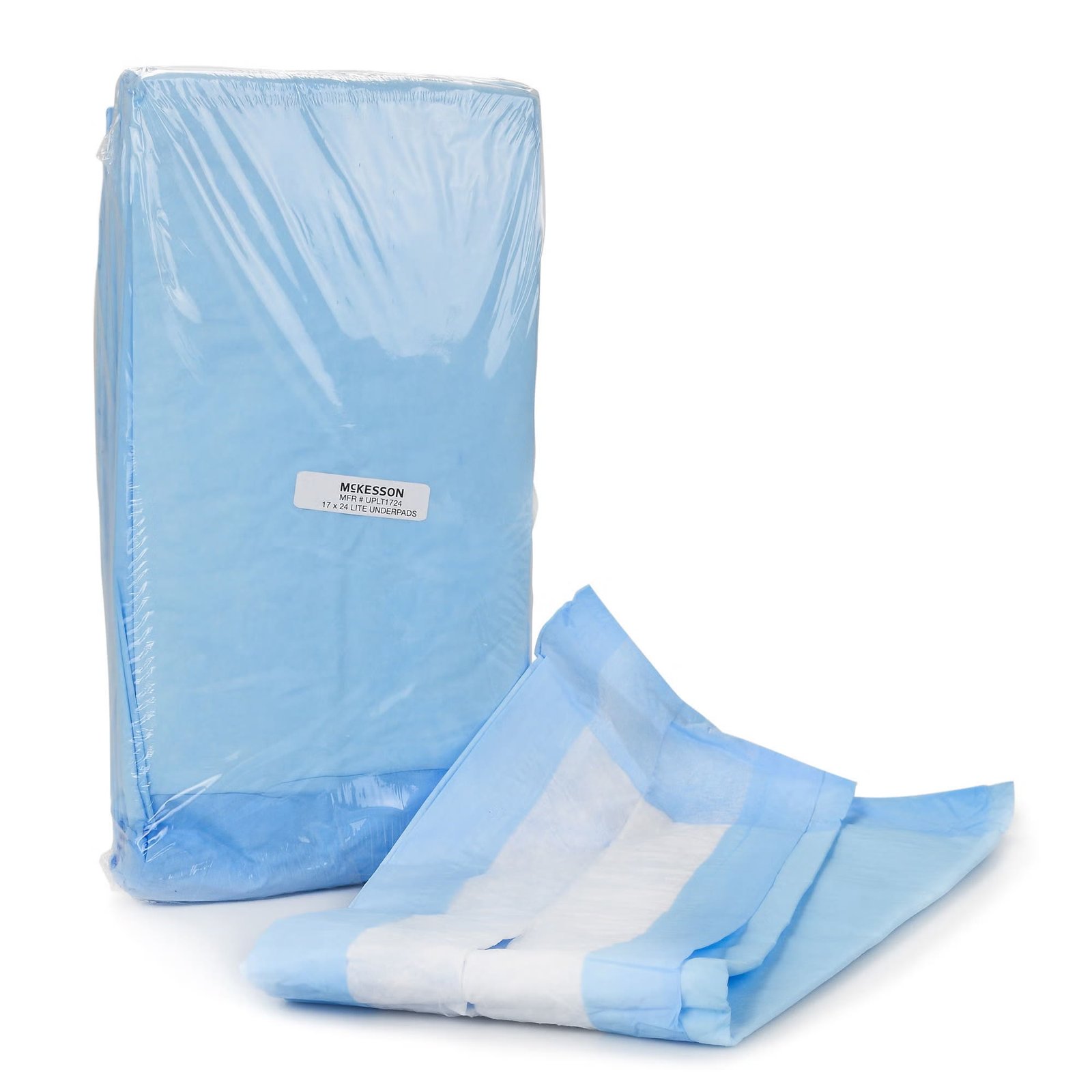 Underpad McKesson Classic 17 X 24 Inch Disposable Fluff / Polymer Light Absorbency 884218 - UPLT1724 884218 – UPLT1724 - Image 4