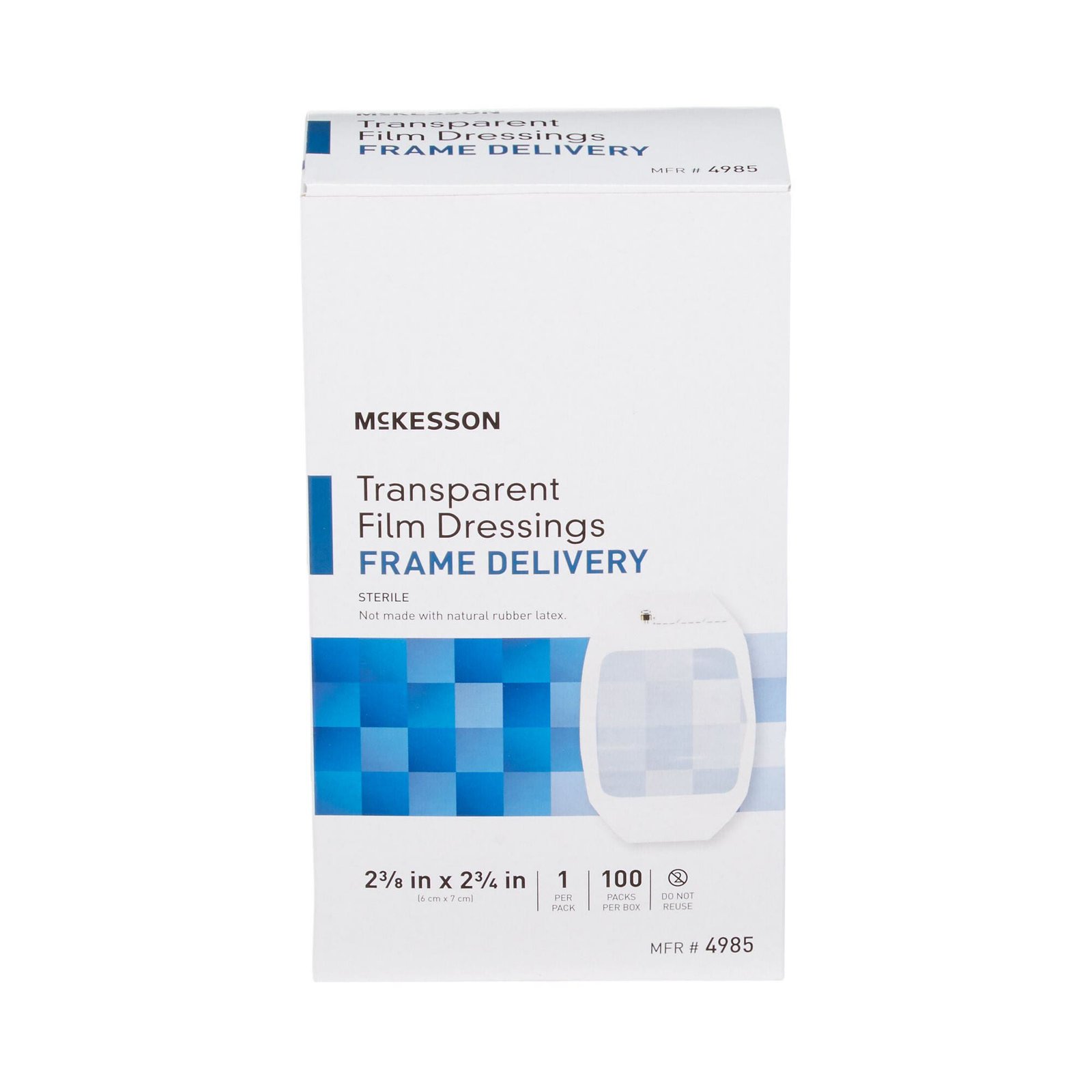 Transparent Film Dressing McKesson Octagon 2-3/8 X 2-3/4 Inch Frame Style Delivery Without Label Sterile 886408 - 4985 886408 – 4985 - Image 4