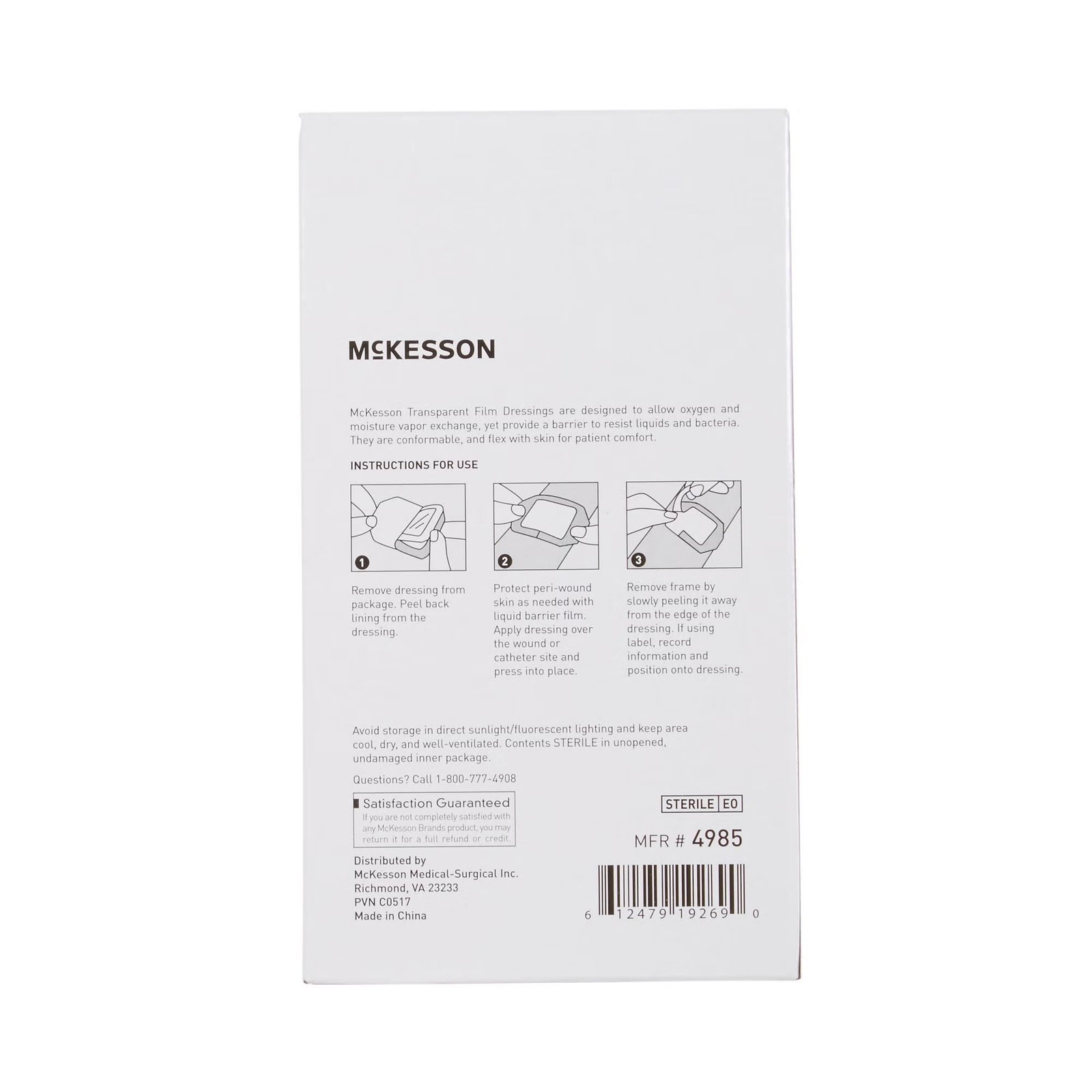 Transparent Film Dressing McKesson Octagon 2-3/8 X 2-3/4 Inch Frame Style Delivery Without Label Sterile 886408 - 4985 886408 – 4985 - Image 5
