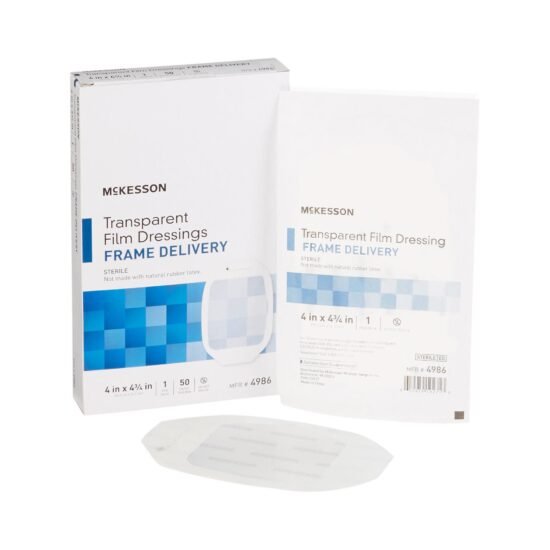 Transparent Film Dressing McKesson Octagon 4 X 4-3/4 Inch Frame Style Delivery Without Label Sterile 886409 - 4986 886409 – 4986