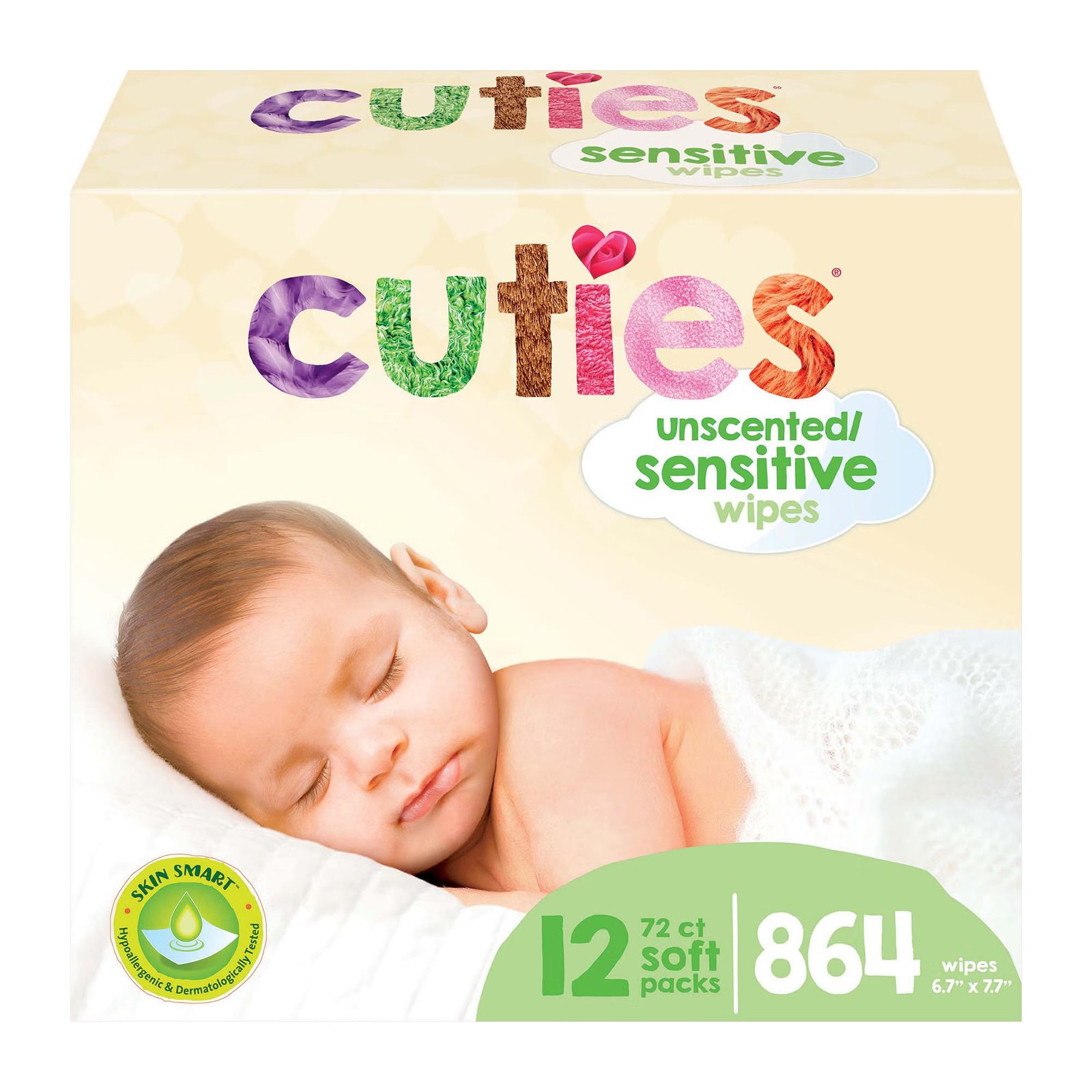 Baby Wipe Cuties® Soft Pack Aloe / Vitamin E Unscented 72 Count 953012 - CR-16413/3 953012 – CR-16413/3 - Image 4
