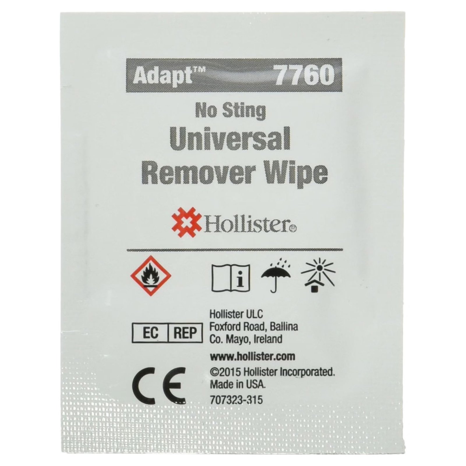 Adhesive and Barrier Remover Adapt Wipe 50 per Box 953690 - 7760 953690 – 7760 - Image 2