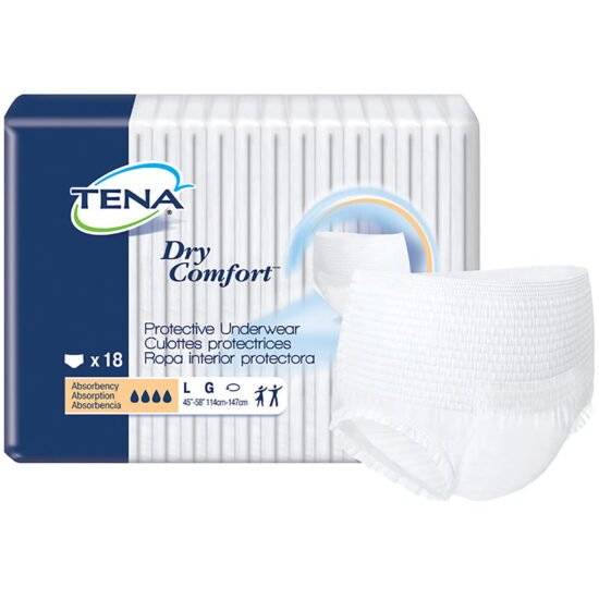 Unisex Adult Absorbent Underwear TENA® Dry Comfort™ Pull On with Tear Away Seams Large Disposable Moderate Absorbency 959413 - 72423 959413 – 72423