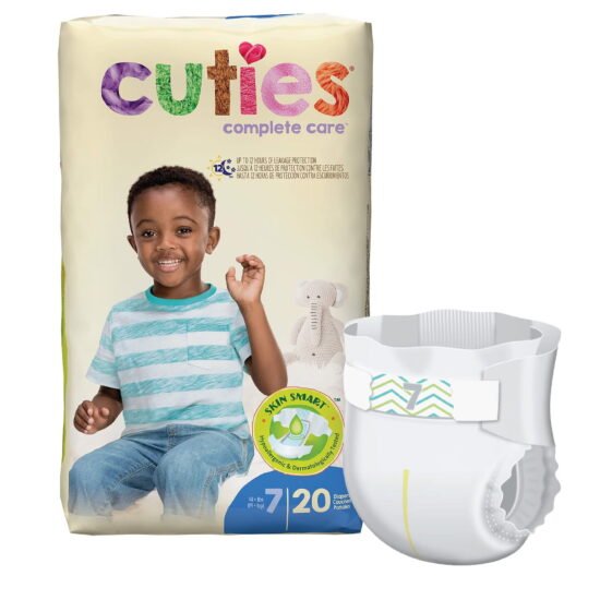 Unisex Baby Diaper Cuties® Essential Size 7 Disposable Heavy Absorbency 993723 - CRD701 993723 – CRD701