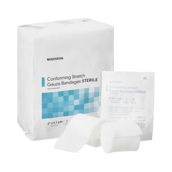 Conforming Bandage McKesson Polyester 2 Inch X 4-1/10 Yard Roll Shape Sterile 999367 - 16-017 999367 – 16-017